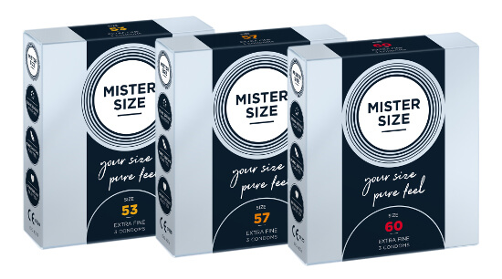 MISTER SIZE Trial Set 53-57-60 (3x3 condoms)